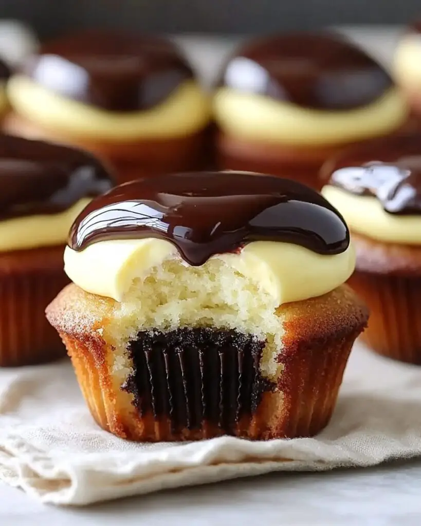 Boston Cream Pie Cupcakes