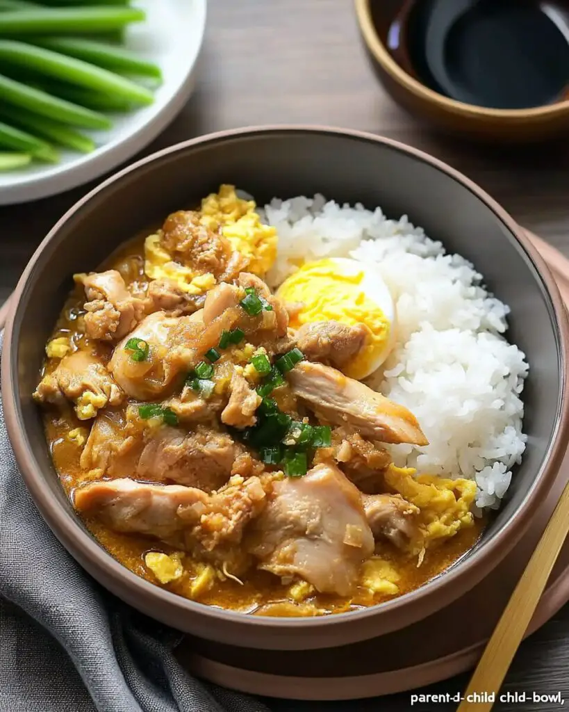 Microwave Oyakodon (Japanese Chicken and Egg Rice Bowl)