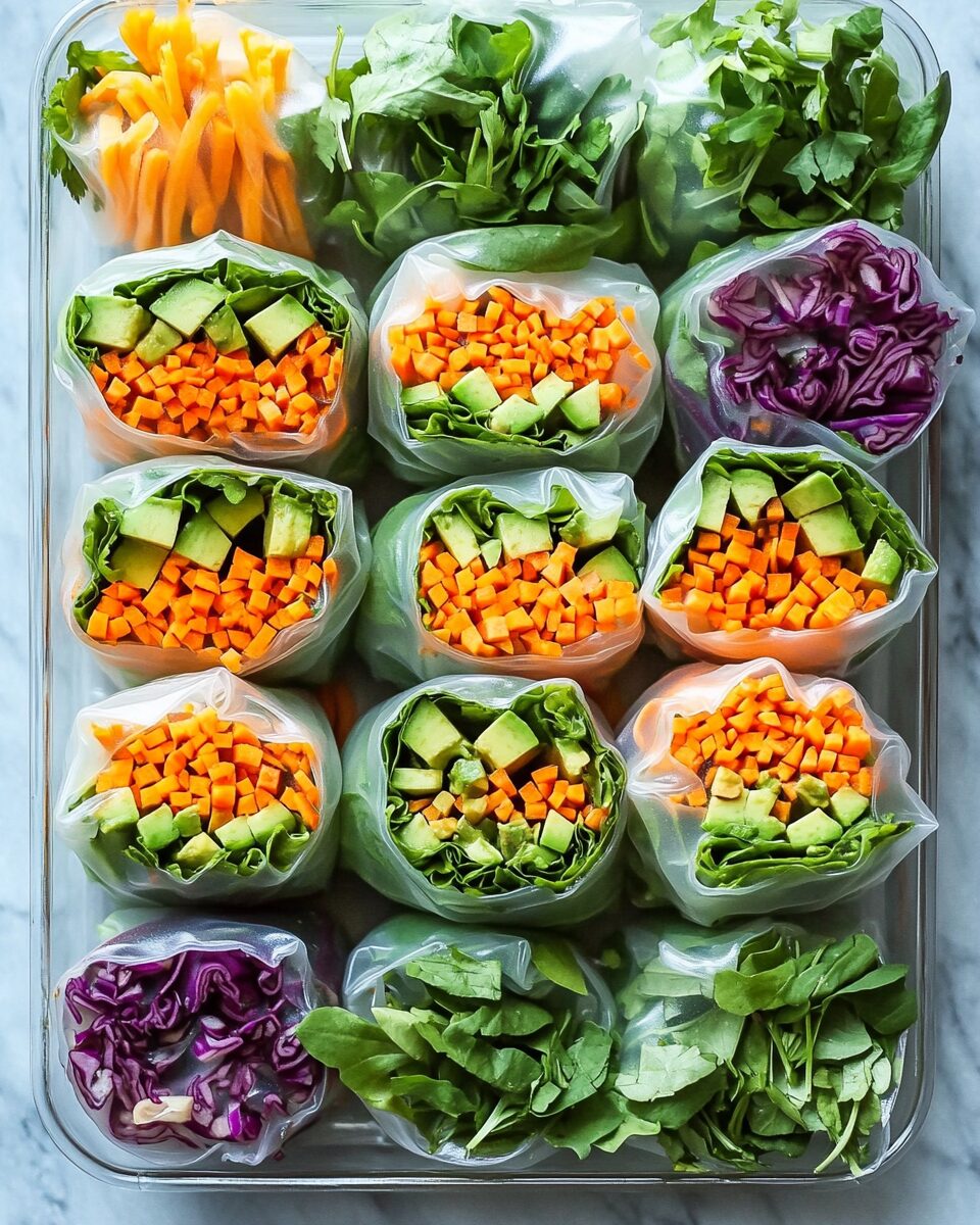 Vegetable Spring Rolls with Peanut Sauce