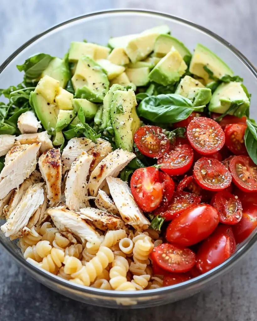 Healthy Chicken Pasta Salad