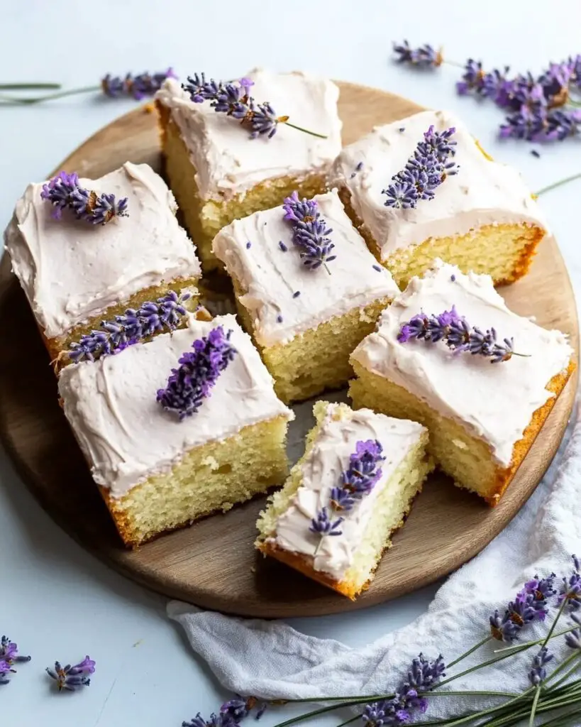 Honey Lavender Sheet Cake