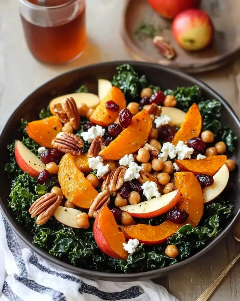 Maple-Roasted Squash & Kale Salad