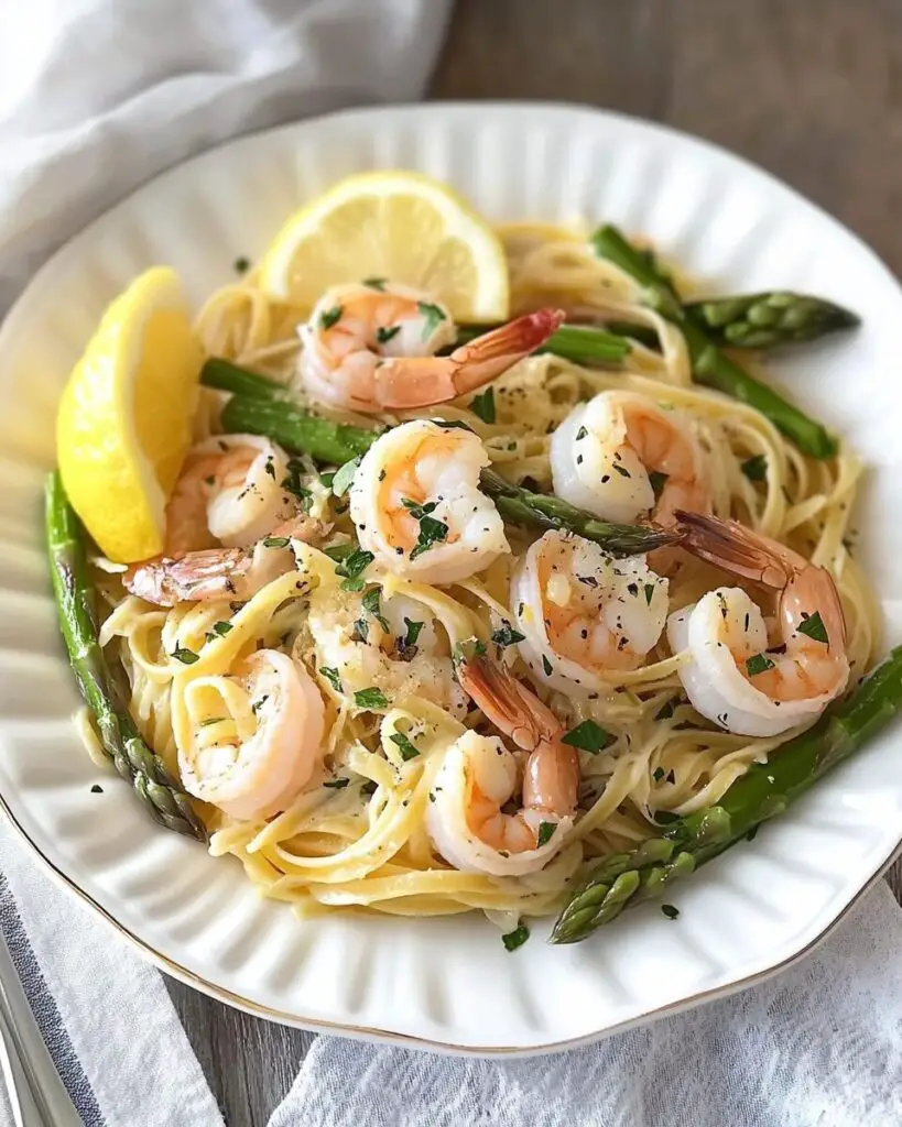Shrimp and Asparagus Pasta