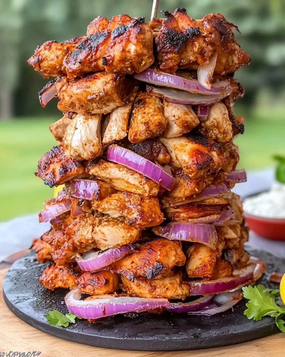Easy Chicken Shawarma Tower