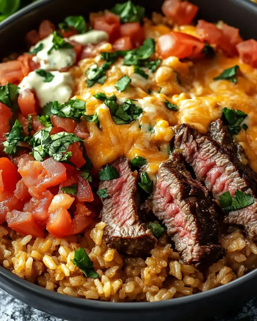 Steak Queso Rice