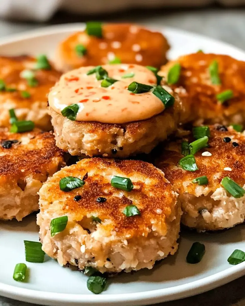 Asian-Style Tuna Cakes with Spicy Mayo
