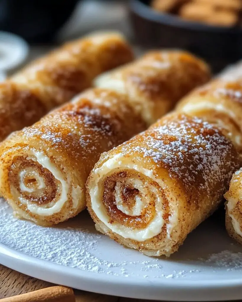 Crispy Keto Cinnamon Cream Cheese Roll Ups