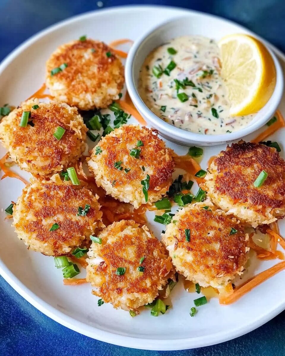 Mini Crab Cakes with Spicy Rémoulade Sauce
