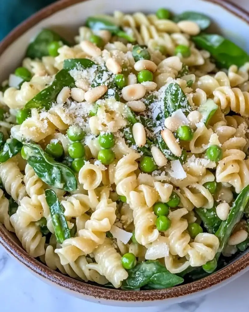 Lemony Parmesan Spring Pasta Salad
