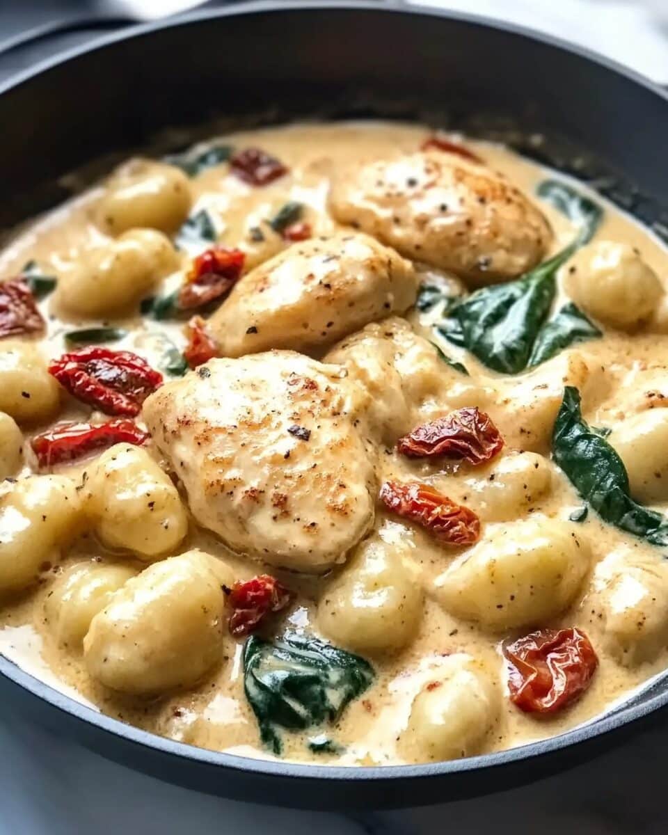 One-Skillet Creamy Chicken and Gnocchi