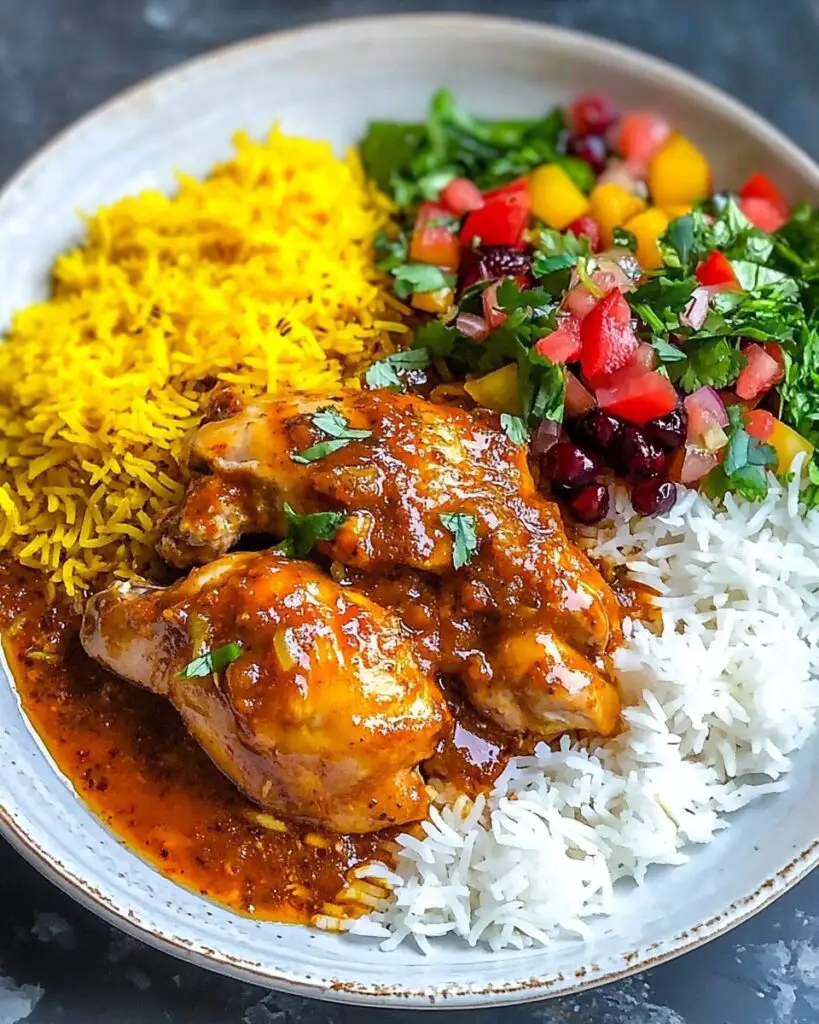 Persian Saffron Chicken (Zereshk Polo Ba Morgh)
