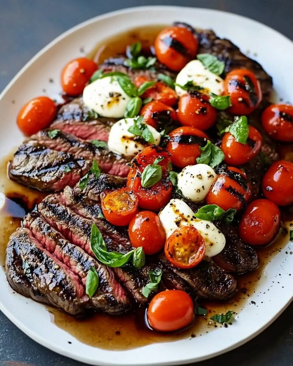 Balsamic Caprese Grilled Steak