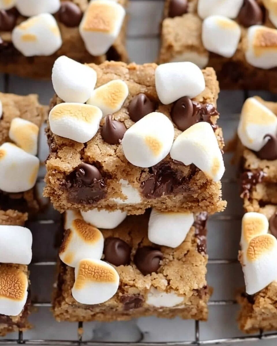 Chocolate Chip Marshmallow Cookie Bars
