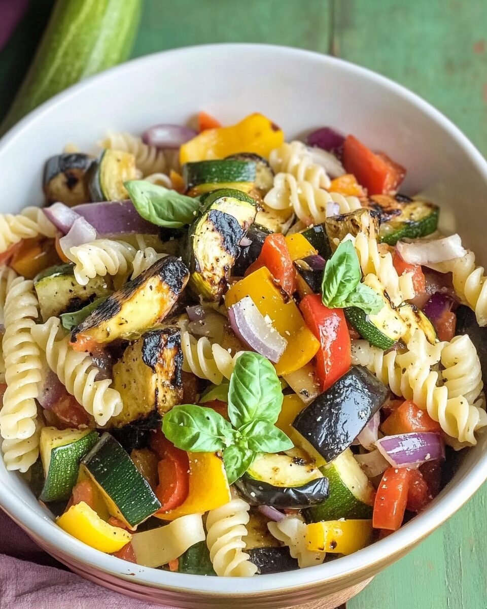 Grilled Ratatouille Pasta Salad