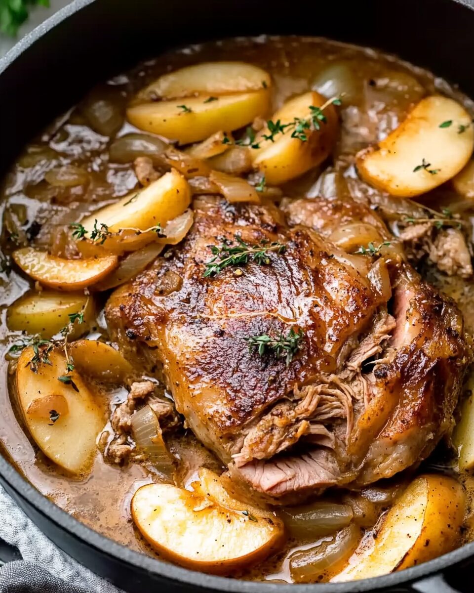Apple Cider Braised Pork Shoulder