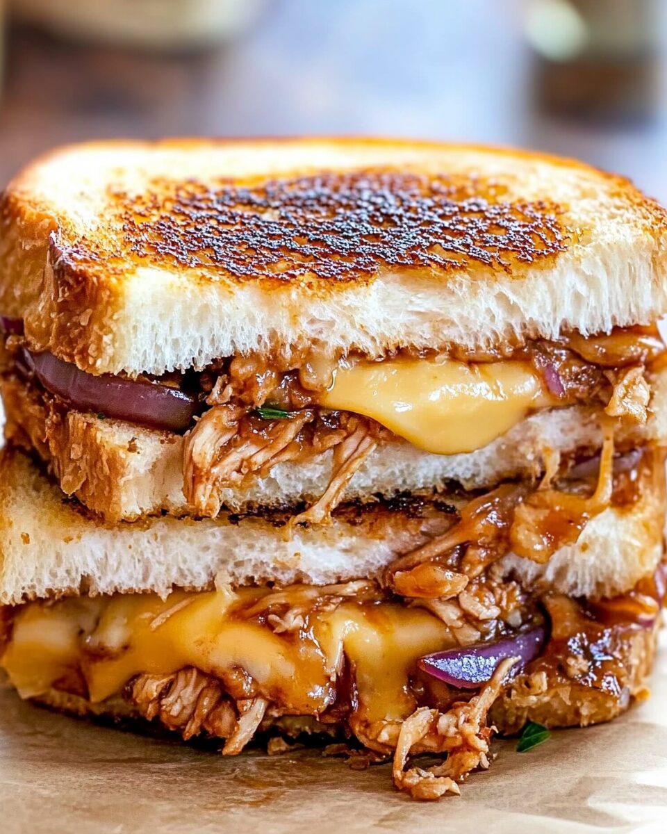 BBQ Chicken Grilled Cheese
