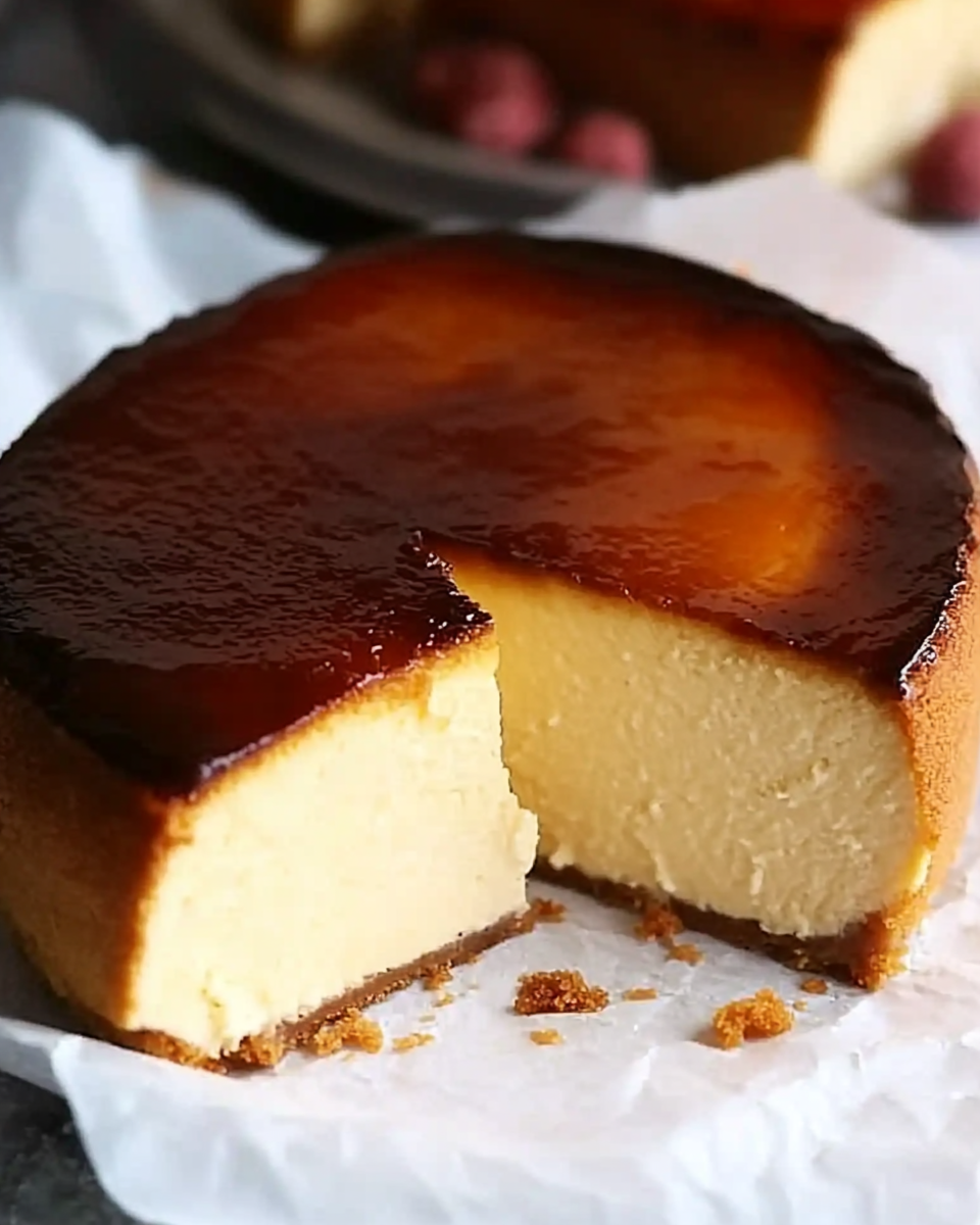 Creamy Burnt Basque Cheesecake