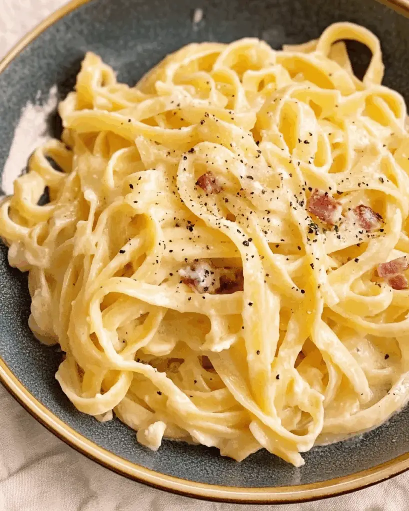 Creamy Fettuccine Carbonara