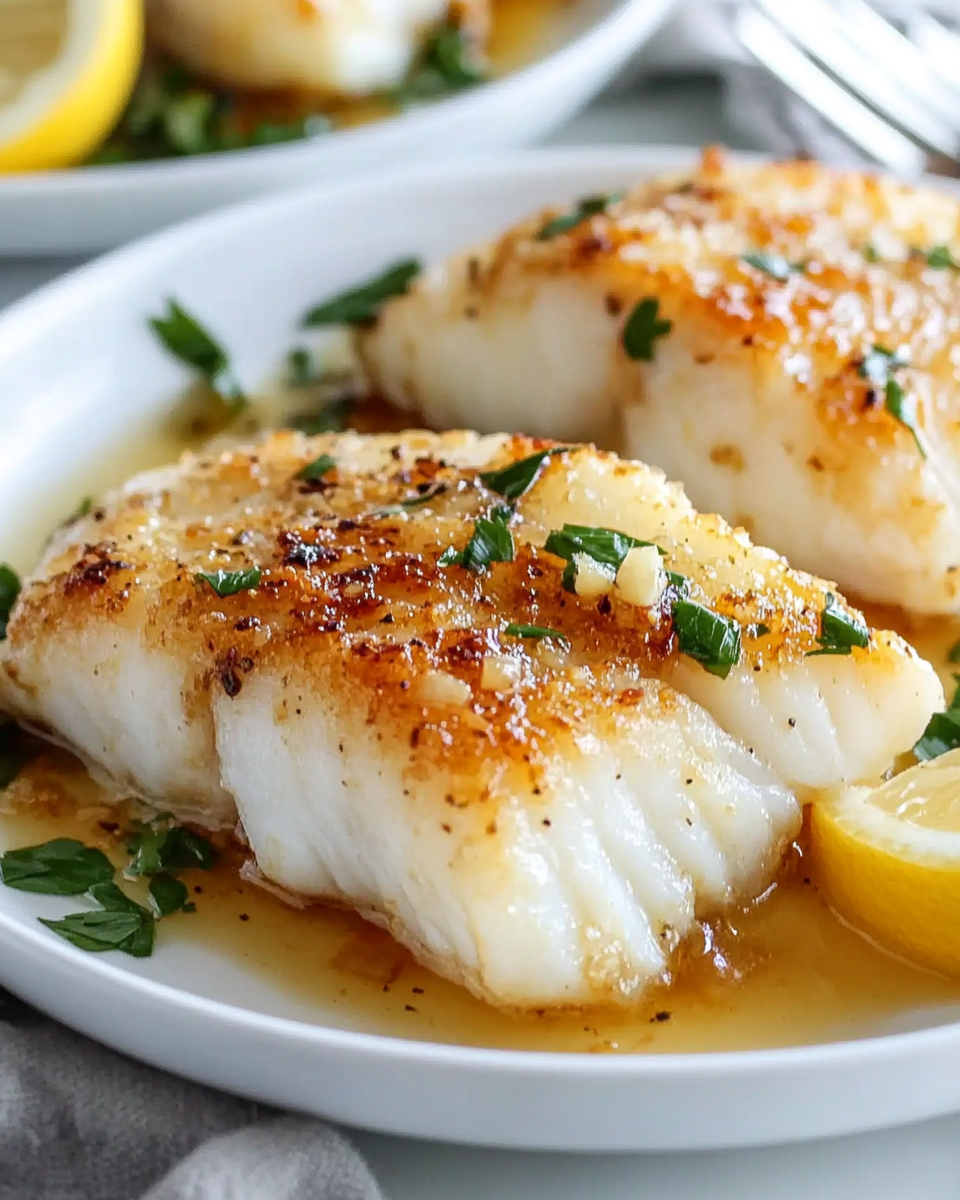 Lemon Butter Pan Fried Cod