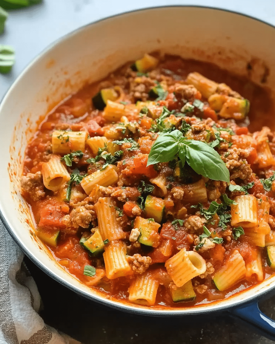 Summer Zucchini Bolognese