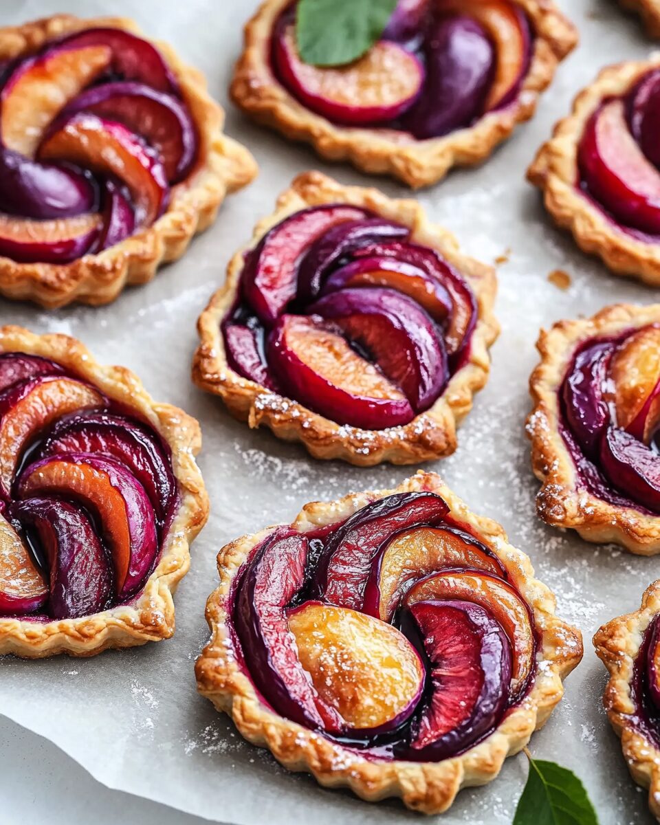 4-Ingredient Plum Tarts