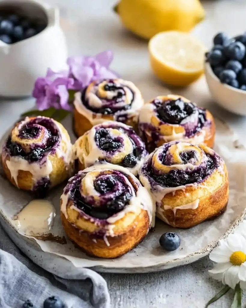Blueberry Lemon Ricotta Sweet Rolls