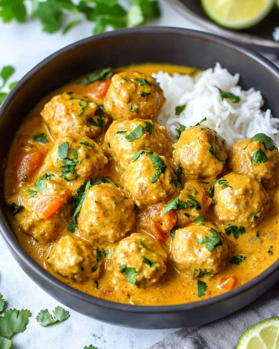 Coconut Curry Chicken Meatballs