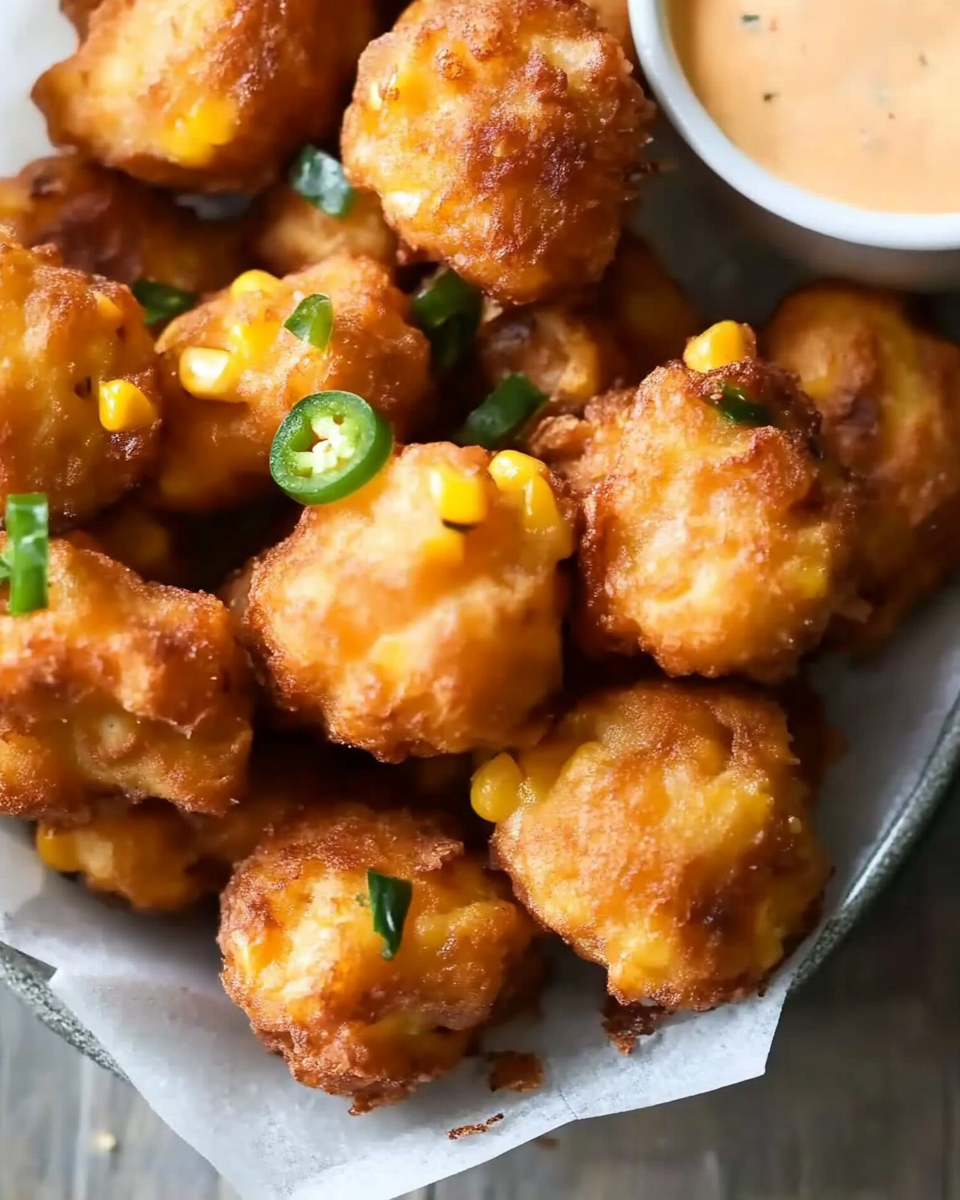 Jalapeño Cheddar Corn Fritters