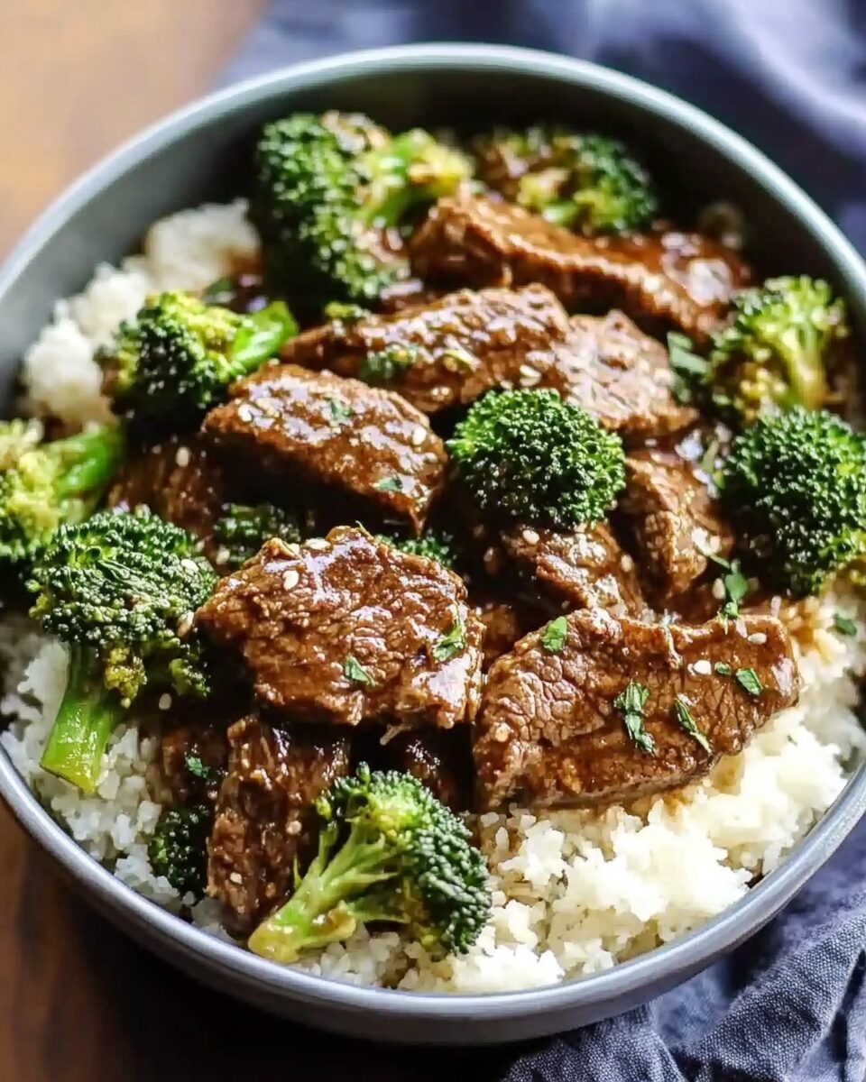 Slow Cooker Beef and Broccoli Bowls