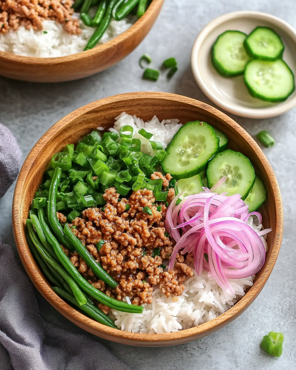 Teriyaki Ground Turkey Rice Bowls