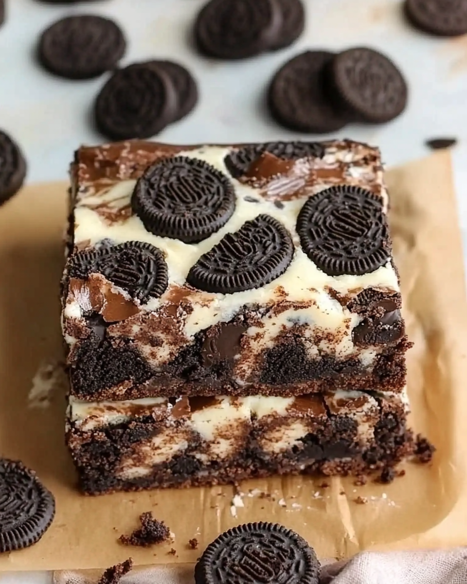 Oreo Cheesecake Brownies