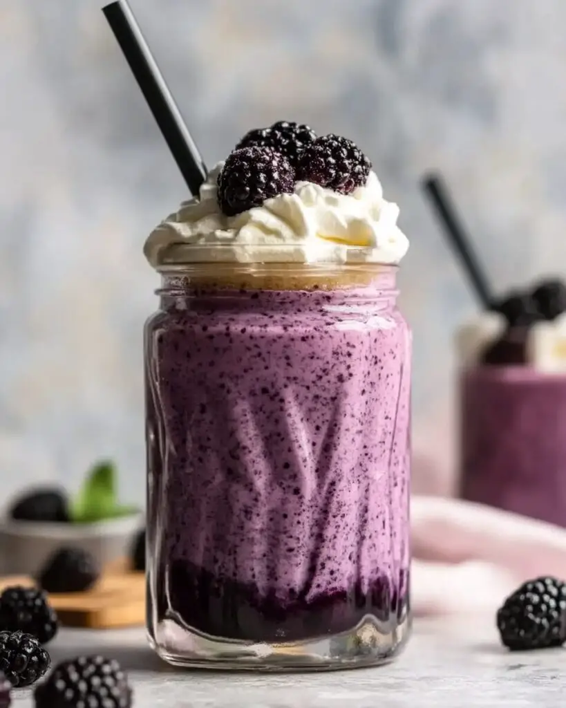 5-minute Blackberry Milkshake
