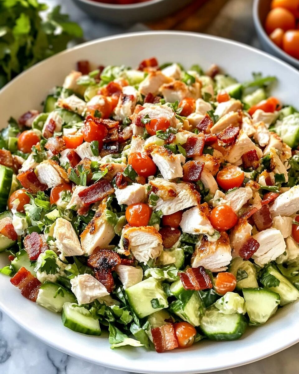 Chicken Bacon Ranch Chopped Salad