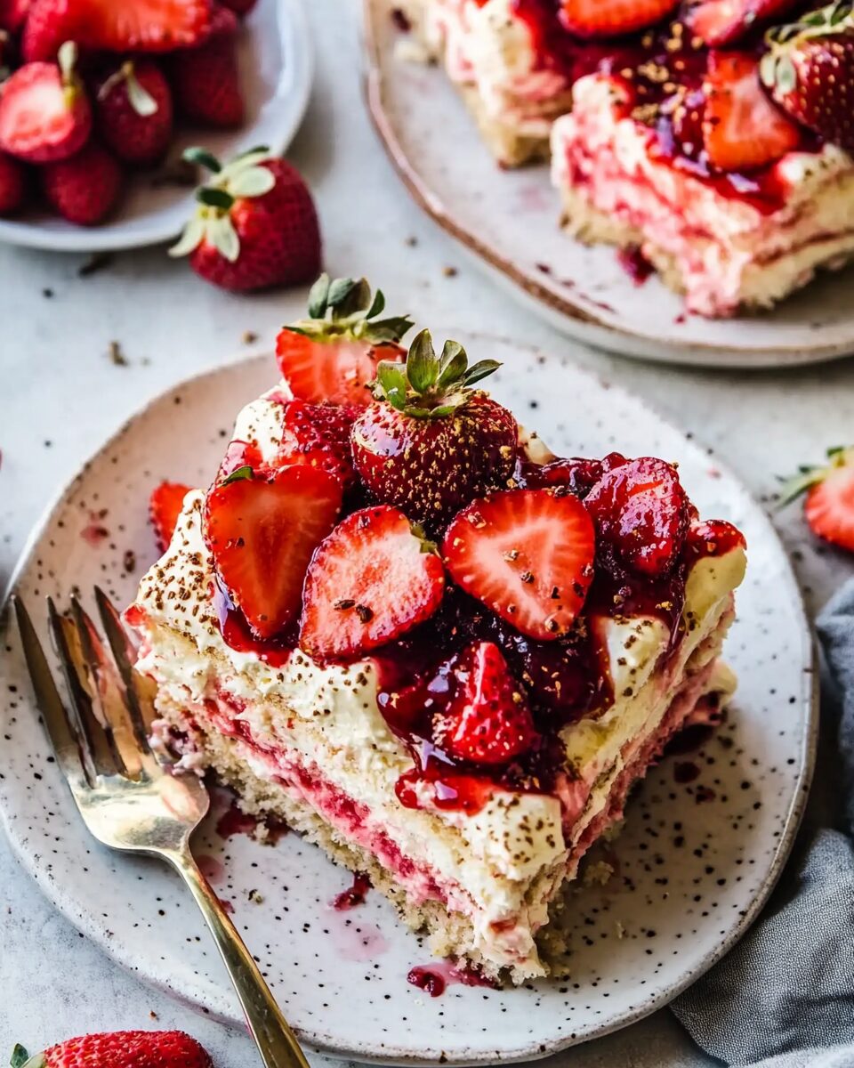 Easy Strawberry Tiramisu