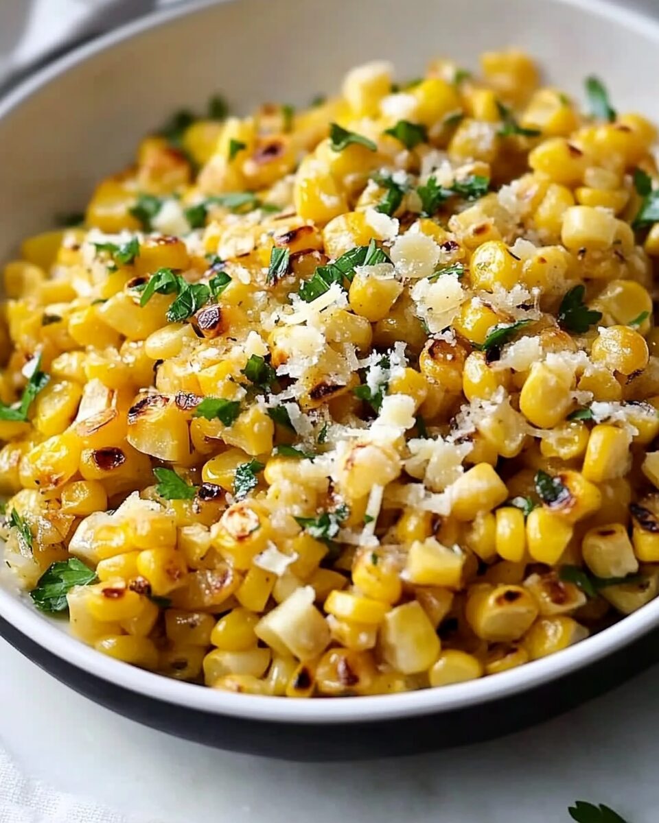 Grilled Corn with Garlic and Parmesan Cheese