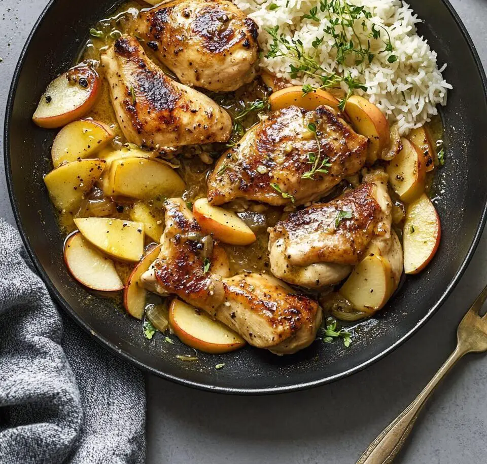 One-Pan Chicken Apple Skillet