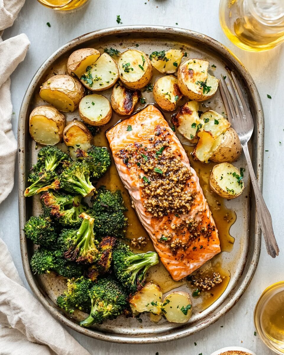 Sheet Pan Honey Mustard Salmon