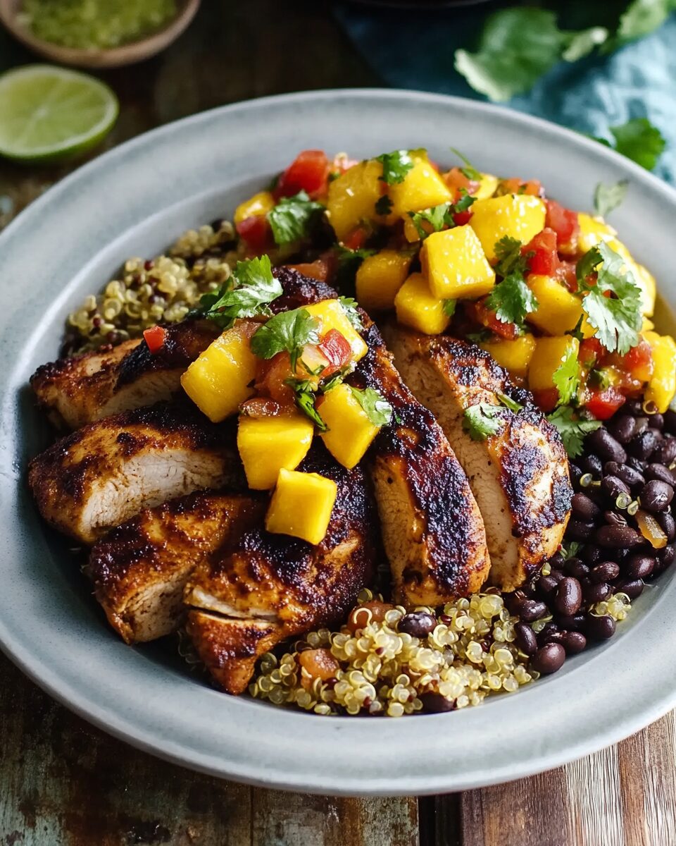 Cuban Chicken and Black Bean Quinoa Bowls