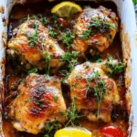 Baked Mediterranean Chicken Thighs