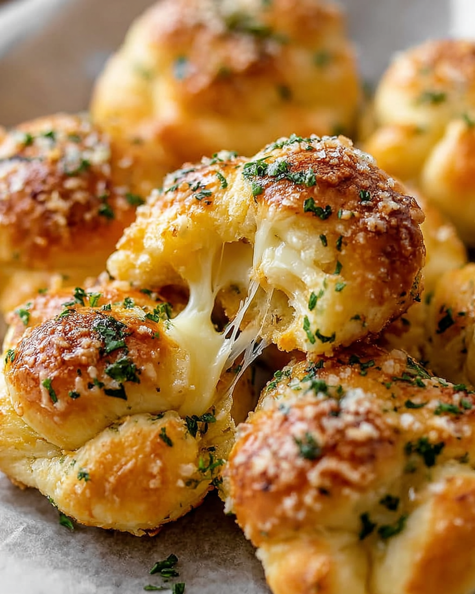 Cheese-Filled Garlic Knots