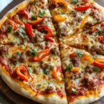 Spicy Sausage and Pepper Pizza
