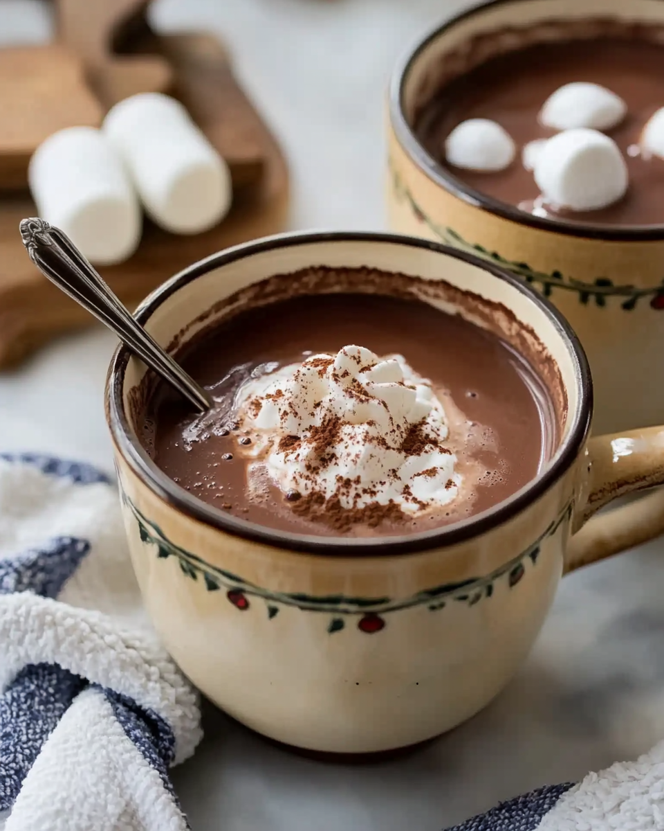 Creamy Coconut Hot Chocolate