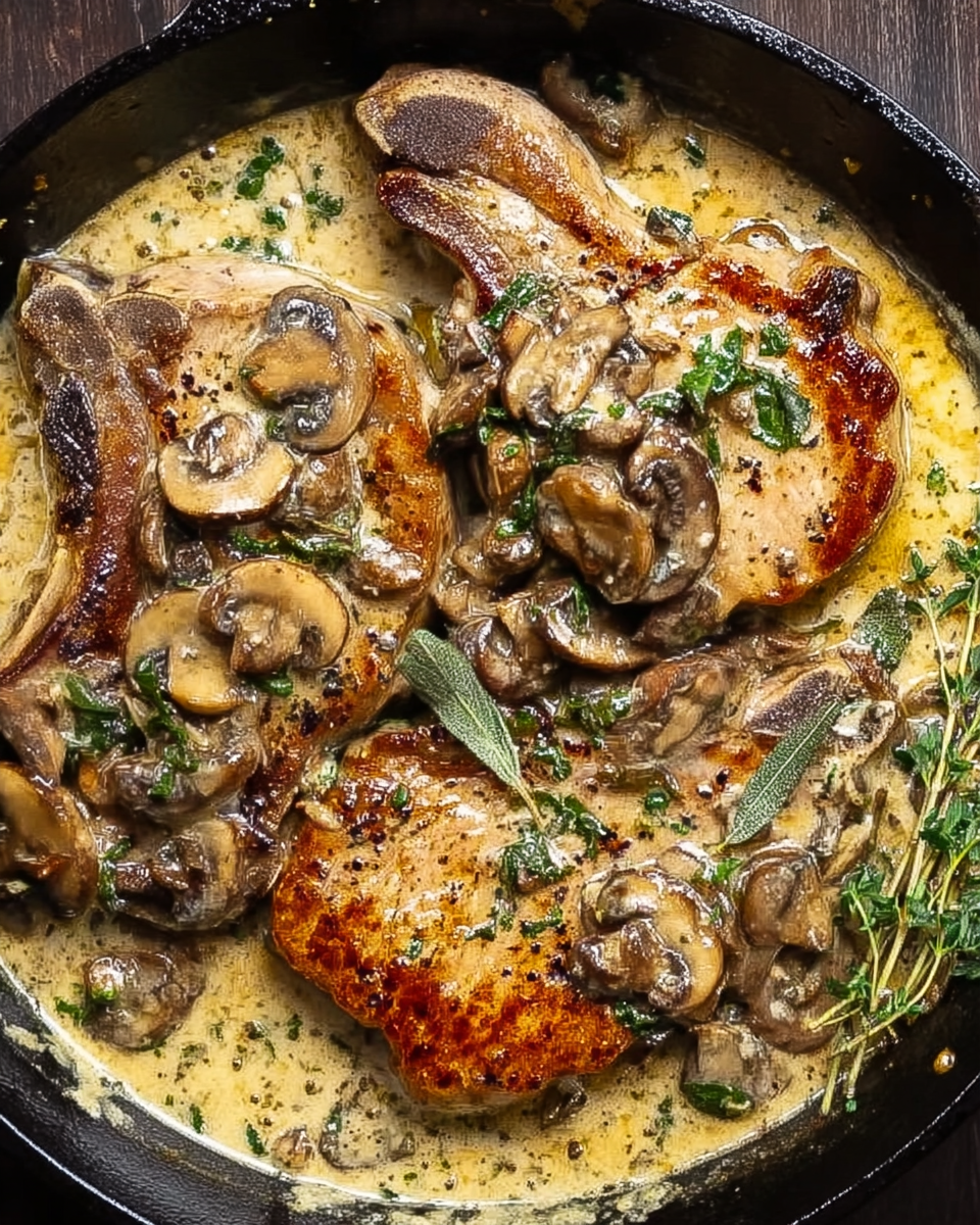 Creamy Sage Pork Chops