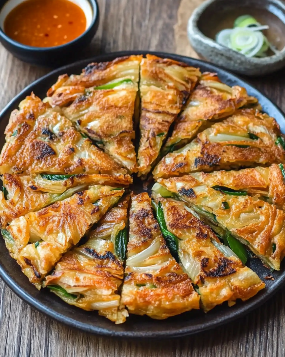 Crispy Korean Spring Onion Pancake (Pajeon)