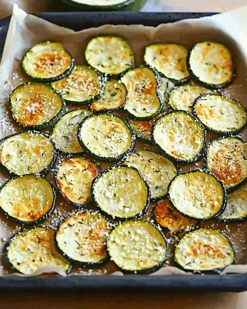Crispy zucchini chips