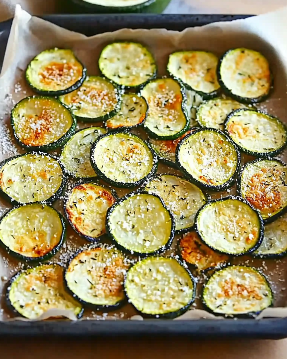 Crispy zucchini chips