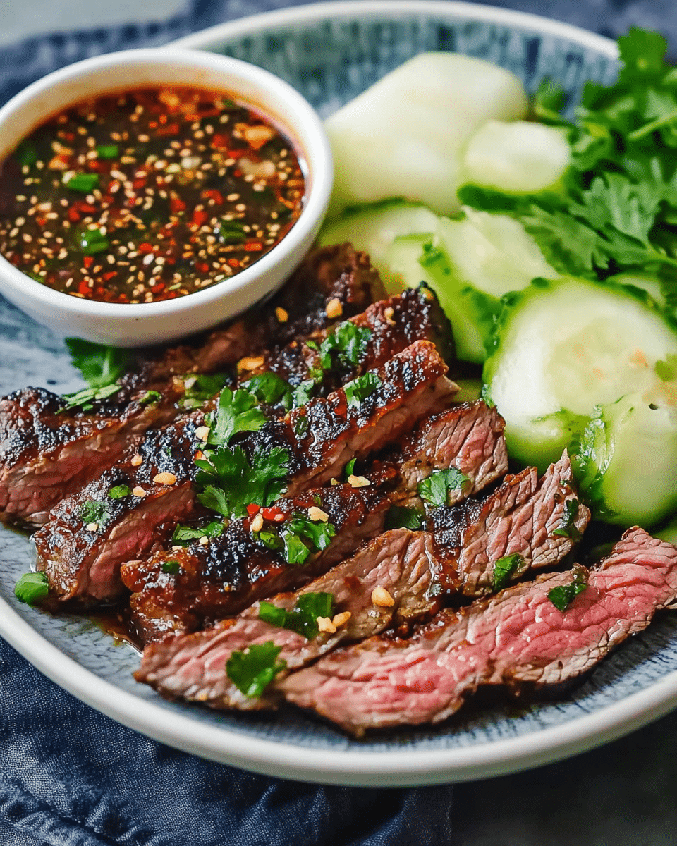 Crying Tiger Beef with Nam Jim Jaew Sauce