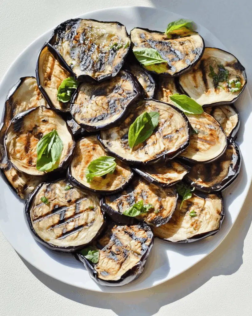 Italian Grilled Eggplant with Basil and Parsley