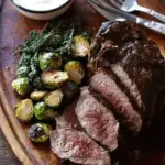 Roast Beef and Honey-Glazed Brussel Sprouts