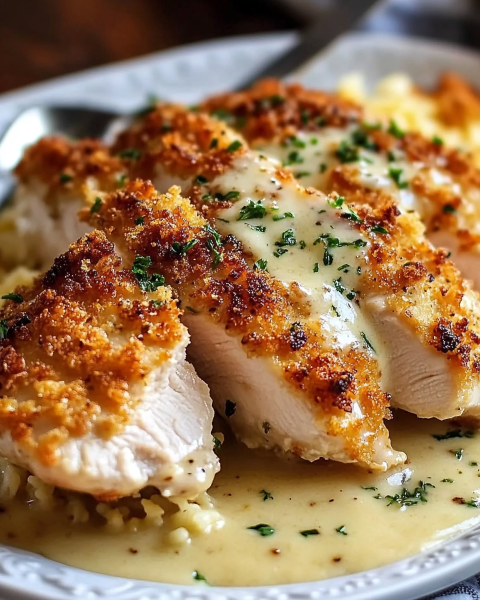 Longhorn Garlic Parmesan Crusted Chicken